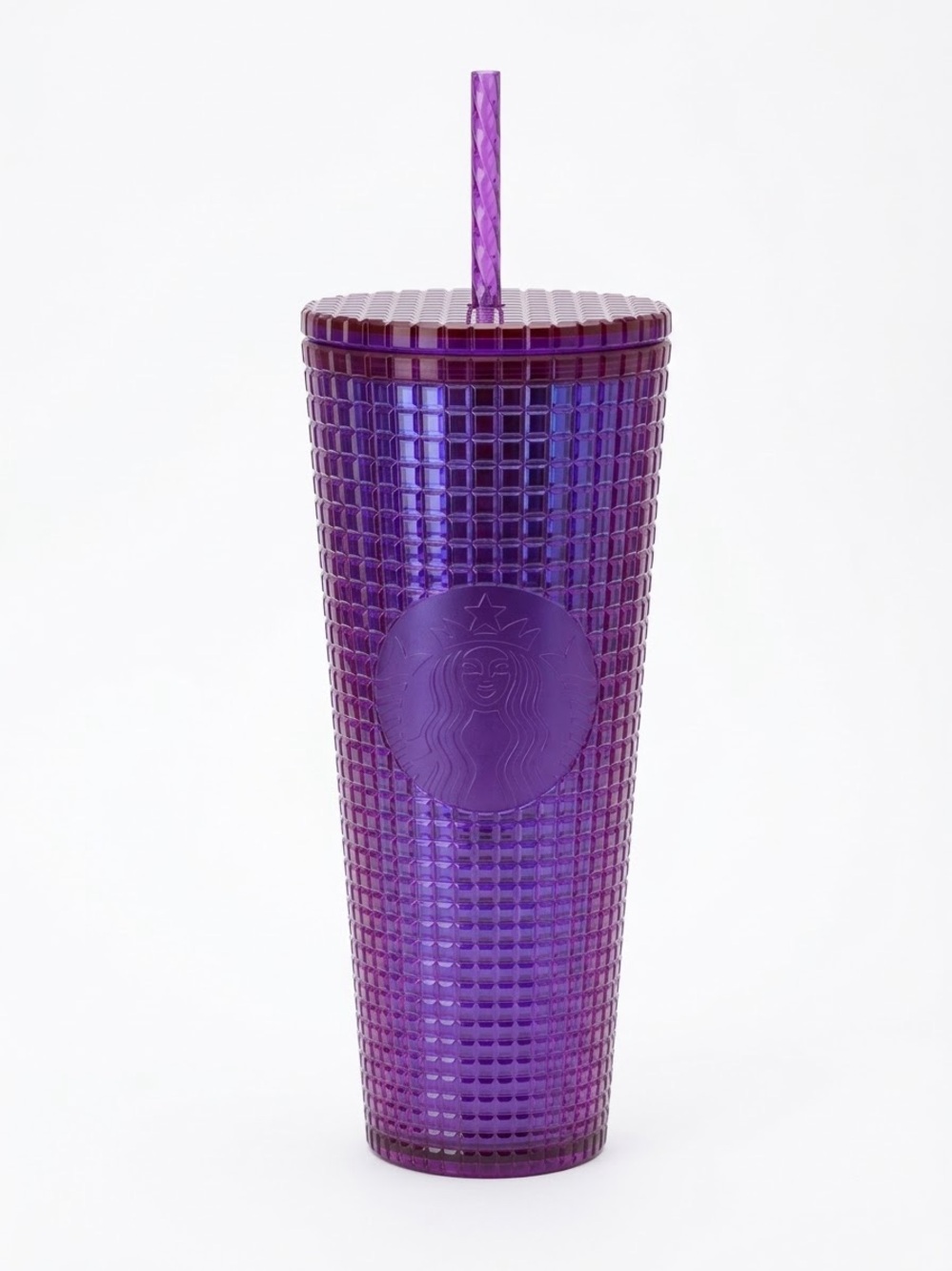 Starbucks Purple Studded Cold Cup with Matching Straw